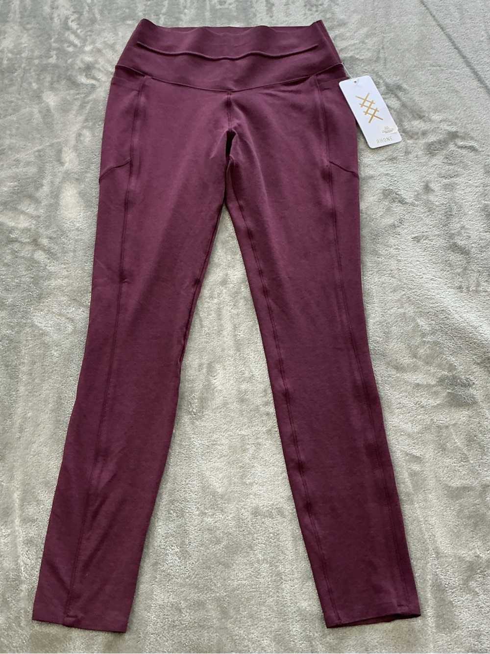 Rhône Heather Revive 7/8 Pocket Legging Bordeaux Red Heather Womens Small pocket